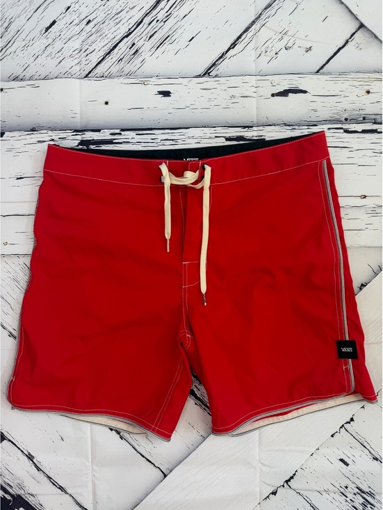 Vans Other - Retro Surf Vans Red Board Shorts Beachwear Swim Trunks Men’s Size 31
